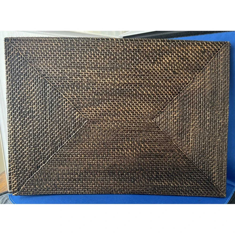 Pier 1 Imports Woven Rattan Placement Set Of 4 Brown 19.5x14